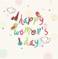 Greeting card design for Happy Women&#039;s Day celebration N3