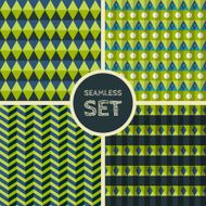 Vector set of four seamless background N5