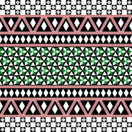 Tribal Seamless Pattern Ethnic Vector Background N21