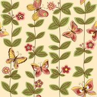 Butterflies and flowers N2