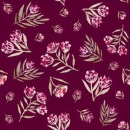 Watercolor flower pattern N90