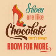 Quote Typographic Background about shoes N7
