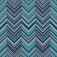 Chevron Knitted Pattern Seamless Sweater Design