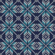 Vintage Sweater Design Seamless Knitted Pattern N2