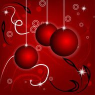 Red Christmas background art design