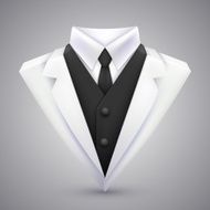 Triangle jacket and tie art