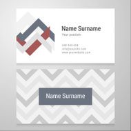 Business card template with background pattern N6