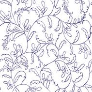 seamless line floral pattern N7