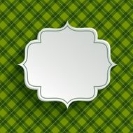 White paper banner in vintage or retro style N2