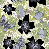 Seamless Floral Pattern N641