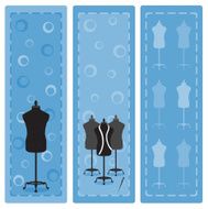 Male Clothes Mannequin Vertical Banners