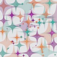 Creative abstract colored figures on a gray background