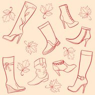 vector ladies shoes