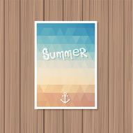 Vintage summer poster