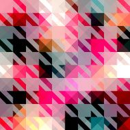Houndstooth pattern on abstract geometric background N7