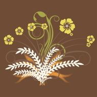 Vector floral design N5