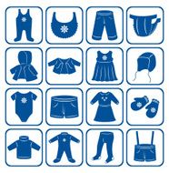 Babies and child clothes set
