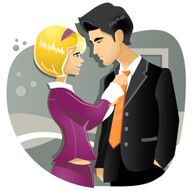 Woman Man and Tie