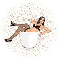 coffee cup girl N2