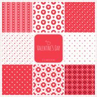 valentine&#039;s day textures set