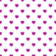 Watercolor seamless pattern with hearts N3