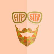 Hipster poster design Vector concept design