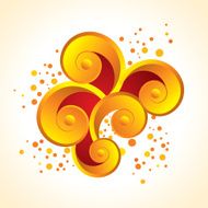 Vector abstract floral decorative background N27