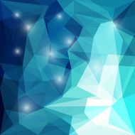 Abstract bright colored polygonal geometric triangular background with glaring lights N18