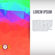 Abstract Colorful Triangles Background Vector N14