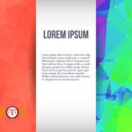 Abstract Colorful Triangles Background Vector N16