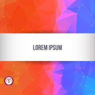 Abstract Colorful Triangles Background Vector N18
