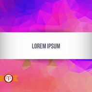 Abstract Colorful Triangles Background Vector N21