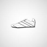 Abstract illustration on sneakers N55