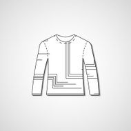 Abstract illustration on sweater N58