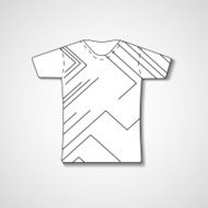 Abstract illustration on t-shirt N48
