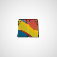 Abstract illustration on shorts N66