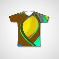 Abstract illustration on t-shirt N49