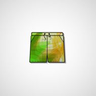 Abstract illustration on shorts N67