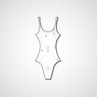female swimsuit isolated N68