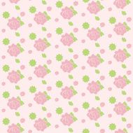 Seamless pattern of stylized flowers