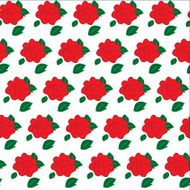 Seamless pattern of flowers roses