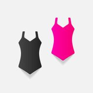 realistic design element swimsuit N5