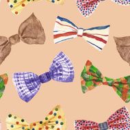 Seamless pattern with bow tie N4