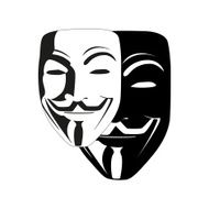white mask anonymous vector N2