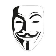 white mask anonymous vector N3