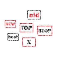 Vector Set of Retro Stamps