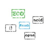 Vector Set of Retro Stamps N2