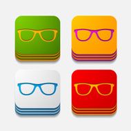 square button glasses N2