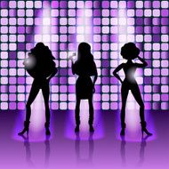 singing girls disco style