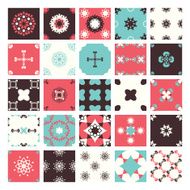 Vintage abstract pattern set -illustration